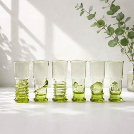 12x Sklenice na likér z historického skla (90 ml) 1215/6 