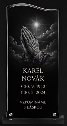 Vzor č 38 - Náhrobní desky z akrylátového skla s kvalitním UV tiskem