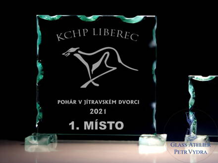 Sportovní trofej - Plaketa čtverec (vlastní text, logo) 13 cm
