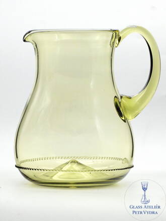 Historické lesní sklo - džbán 18 cm
