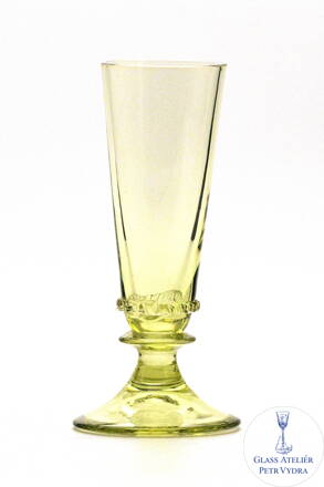 Historické lesní sklo - likér 11 cm