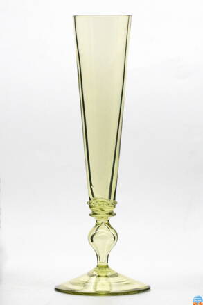 Historické lesní sklo - šampus 22 cm