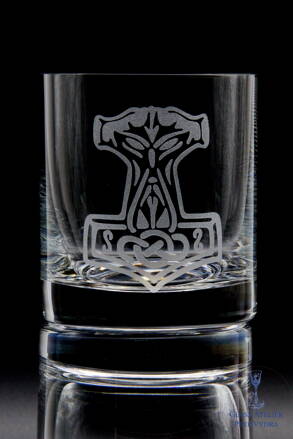 2x Sklenice Whisky 280 ml - motiv Thorovo kladivo