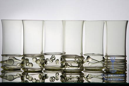 6x Sklenice z historického skla (380 ml) 1265/6 