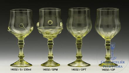 Historické sklo 2x- sklenice víno 14032/OPT/230ml