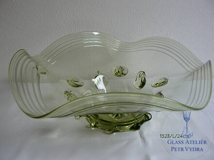 Mísa z historického skla - 1523/L/ 24 cm