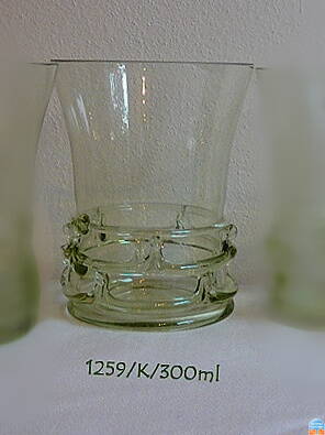 Historické sklo 2x- sklenice whisky 1259/K/300 ML