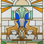 Acrylglasmalerei – Art-Deco-Glasmalerei-Stil