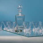 Quadro Whisky-Set - 7-teilig mit Monogramm in einer Geschenkbox