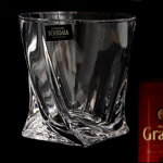 Quadro whisky set - 1x karafa (850 ml) a 6x sklenice (340 ml) s motivem sladkovodních ryb