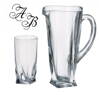 Crystalite set und vase ( QUADRO - ORBIT - LAGUNA )